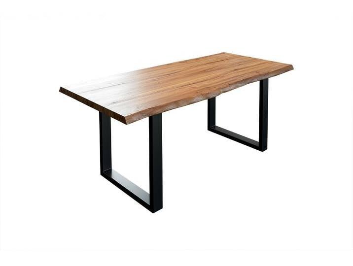Esstisch Baumkante massiv Akazie natur 160 x 85 schwarz LIAM Esstisch Baumkante massiv Akazie natur 160 x 85 schwarz LIAM von Möbelliebling
