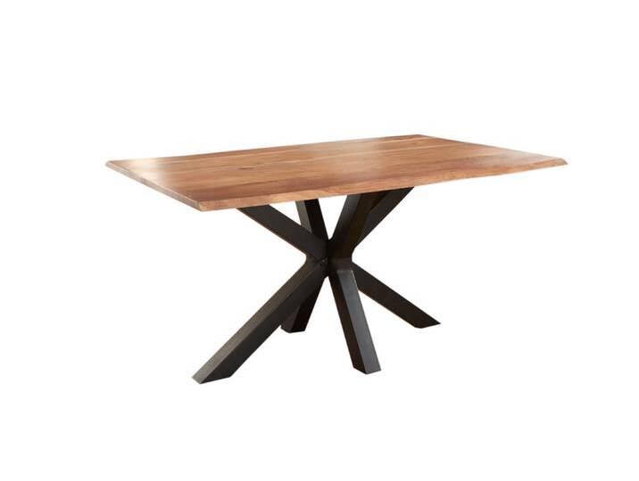 Esstisch Baumkante massiv Akazie natur 160 x 85 schwarz SPYRO Esstisch Baumkante massiv Akazie natur 160 x 85 schwarz SPYRO von Möbelliebling