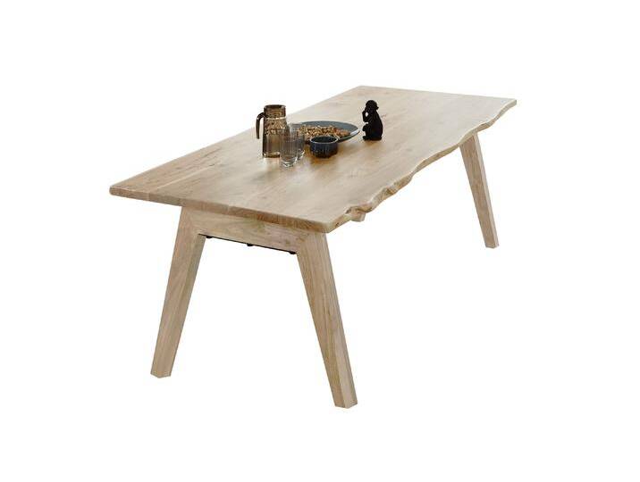 Esstisch Baumkante massiv Akazie natur 180 x 90 A-Holzgestell naturfarben NELE Esstisch Baumkante massiv Akazie natur 180 x 90 A-Holzgestell naturfarben NELE von Möbelliebling