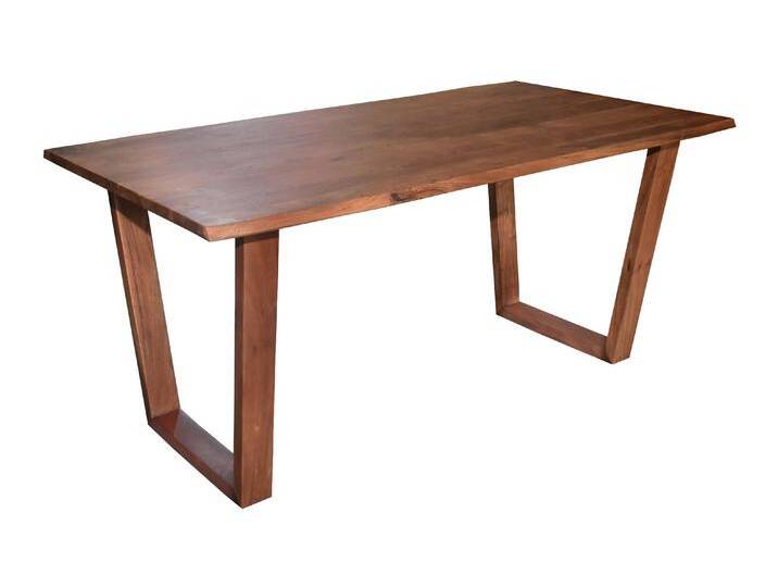 Esstisch Baumkante massiv Akazie nuss 160 x 85 V-Holzgestell nussbaumfarben GIRONA Esstisch Baumkante massiv Akazie nuss 160 x 85 V-Holzgestell nussbaumfarben GIRONA von Möbelliebling