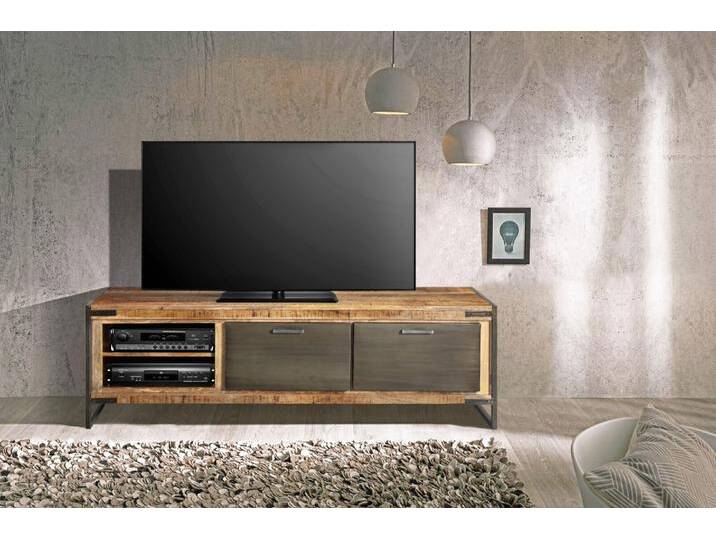 Lowboard TV-Board 160 x 50 x 40 cm Mangoholz massiv ARTA von Möbelliebling