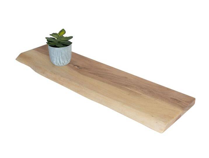 Steckboard mit Baumkante Wandregal Akazie massiv naturfarben lackiert 80 x 20 Amanda Steckboard mit Baumkante Wandregal Akazie massiv naturfarben lackiert 80 x 20 Amanda von Möbelliebling