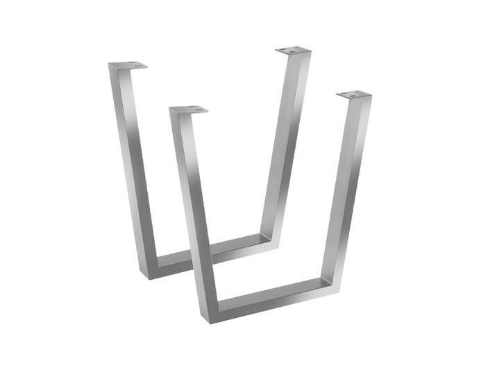 Tischgestell 2er Set Roheisen lackiert 70x10x74 cm silber V-Gestell Tischgestell 2er Set Roheisen lackiert 70x10x74 cm silber V-Gestell von Möbelliebling
