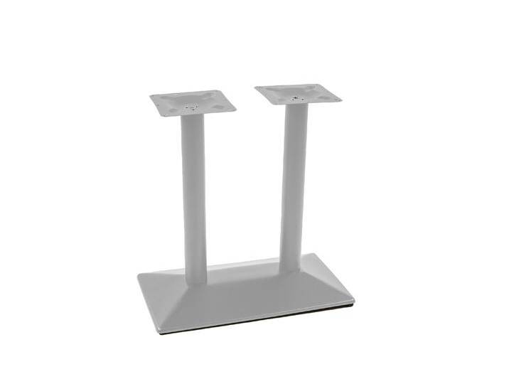 Tischgestell Bistrotische & Esstische Standfuß Doppelsäule 40x70x72 cm silber von Möbelliebling