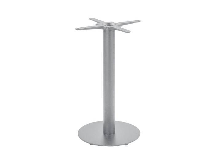 Tischgestell Bistrotische & Esstische Standfuß rund Einzelsäule 50x50x72 cm silber von Möbelliebling
