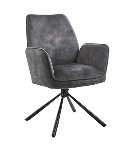 Möbelmeister M&M Luxuriöses 2er-Set drehbarer Esszimmerstühle ergonomisch und drehbar. Schwarz Möbelmeister M&M Luxuriöses 2er-Set drehbarer Esszimmerstühle ergonomisch und drehbar. Schwarz von Möbelmeister M&M