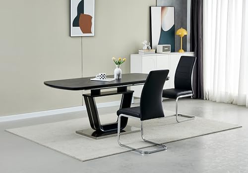 Möbelmeister M&M Moderner ausziehbarer Esstisch in edler Marmoroptik von Möbelmeister M&M