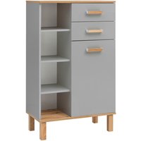 Midischrank Padua grau Eiche Landhaus Nachbildung B/H/T: ca. 67x114,5x35 cm von Möbelpartner