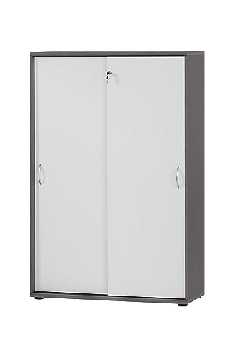 Möbelpartner Aktenschrank, Holzwerkstoff, esche grau Dekor, 100 x 39,5 x 152,8 cm von Möbelpartner