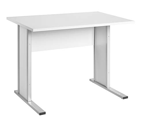 Möbelpartner Manni Schreibtisch, lichtgrau, ca. 90,0 x 65,0 x 72,2 cm von Möbelpartner