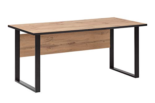 Möbelpartner Montana 701501 Schreibtisch, Holzdekor, Eiche Landhaus Dekor, 160 x 75 x 74 cm von Möbelpartner