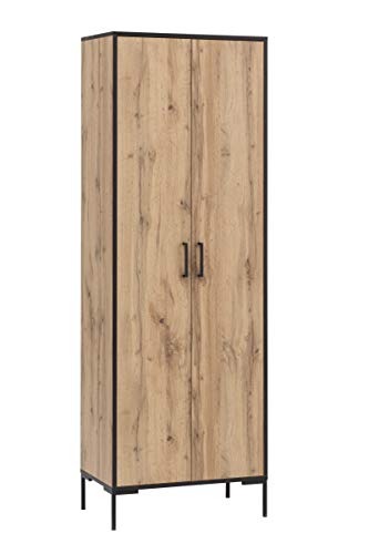 Möbelpartner Montana 701511 Aktenschrank, Holzdekor, Eiche Landhaus Dekor, 65,2 x 39 x 194,2 cm von Möbelpartner