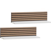 Regal Ryker 2er-Set weiß matt B/H/T: ca. 60x15,7x17,3 cm von Möbelpartner