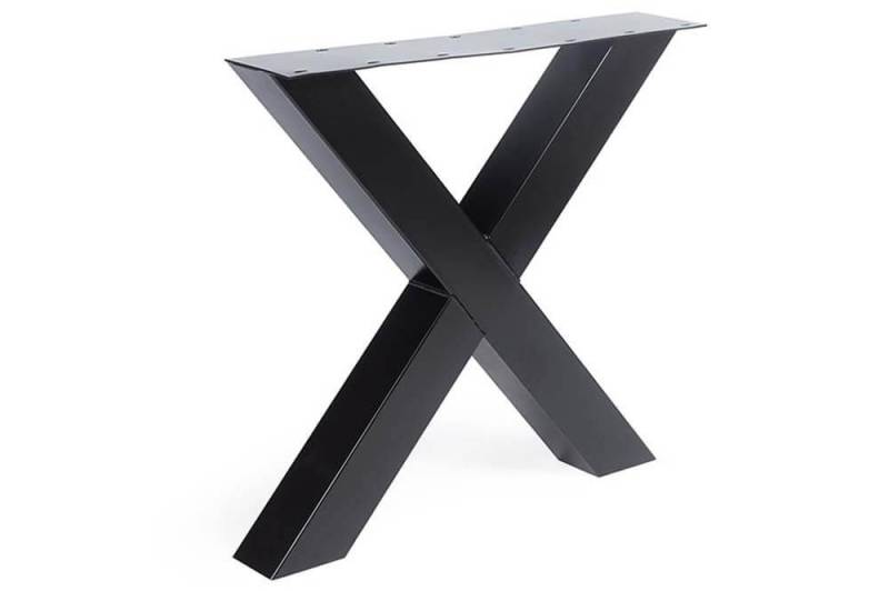Tischgestell X Regular 2er Set aus Stahl von Möbelwerk