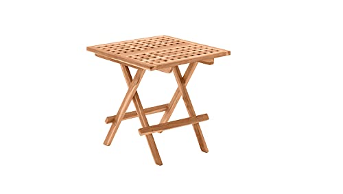 Möbilia Gartentisch, Teak Natur, 50x50 cm von Möbilia