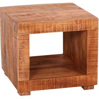 Möbilia Couchtisch, BxLxH: 50 x 50 x 45 cm, Massivholz - beige von Möbilia