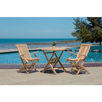 Möbilia Gartensessel, Holz, BxH: 55,5 x 89 cm - beige von Möbilia