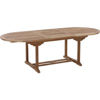 Möbilia Gartentisch, BxLxH: 180 x 100 x 75 cm, Massivholz - beige von Möbilia