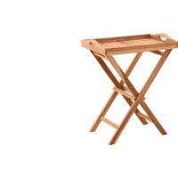 Möbilia Serviertisch Teak natur klappbar 60x40 cm von Möbilia