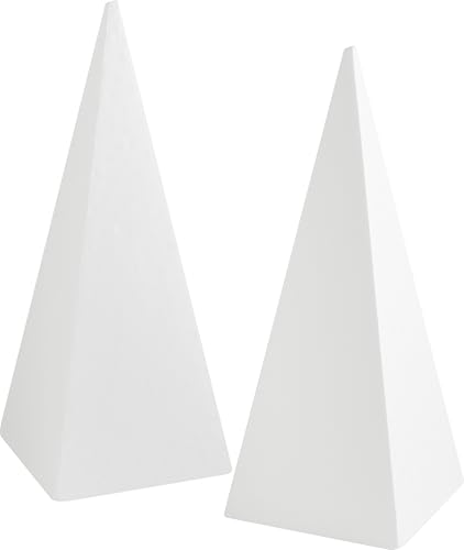 XXL-Styroporpyramide, ca. 50 x 20 x 20 cm, 2 Stück Blumenschmuck Weihnachtsbaum von Möbius