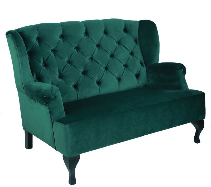 2-Sitzer Landhaus Sofa Vintage Design LINDY Webstoff DIOSA - pflegeleicht von Möbro Manufacturing
