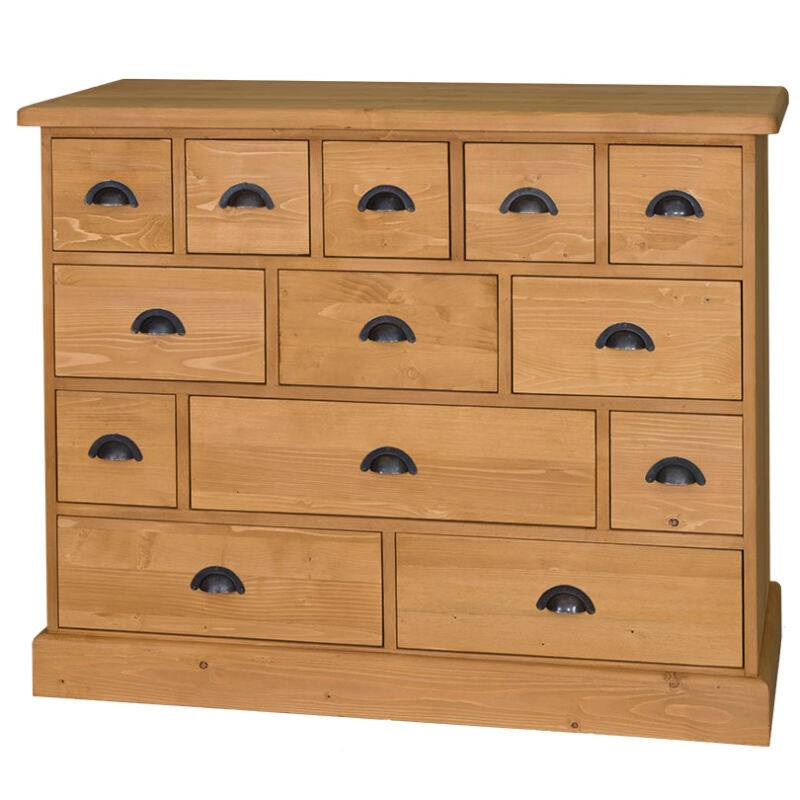 Apothekerschrank im Landhausstil - Eichenplatte Konfigurator alles frei wählbar von Möbro Manufacturing