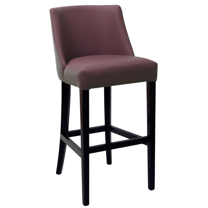Barhocker mit Lehne Ulla Microfaser LETTO - pflegeleicht von Möbro Manufacturing