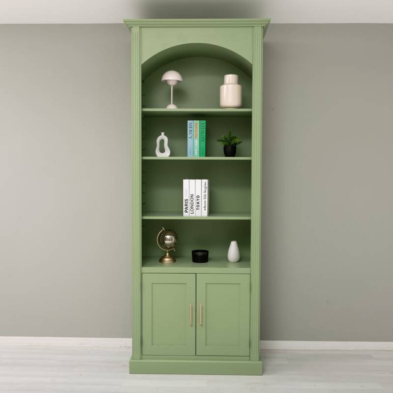 Bogen Bücherregal Landhausstil, 50 cm Tiefe lackiert Bogen Bücherregal Landhausstil, 50 cm Tiefe lackiert von Möbro Manufacturing