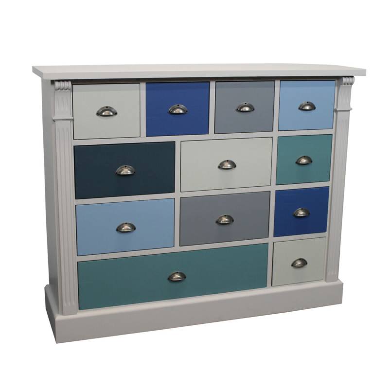 Bunte Apothekerkommode im Landhausstil von Möbro Manufacturing