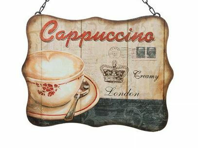 Deko Schild hängend *Cappucccino* von Möbro Manufacturing