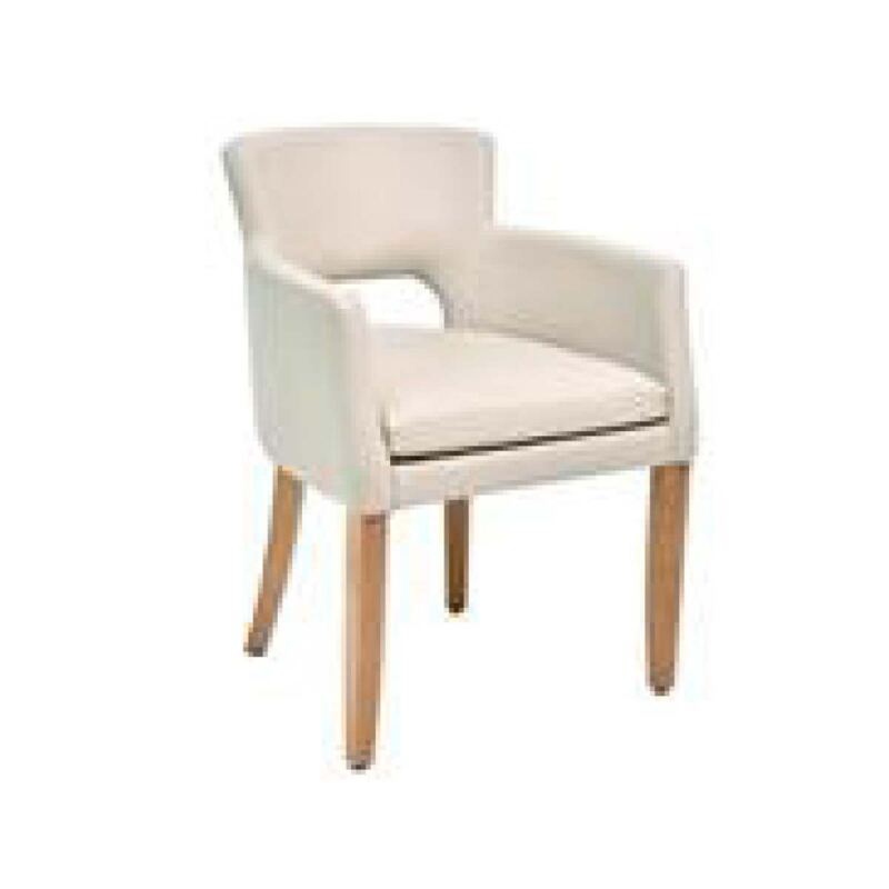 Eleganter Polsterstuhl ELLA 3 mit Armlehnen und Durchgriff Microfaser LETTO - pflegeleicht Eleganter Polsterstuhl ELLA 3 mit Armlehnen und Durchgriff Microfaser LETTO - pflegeleicht von Möbro Manufacturing