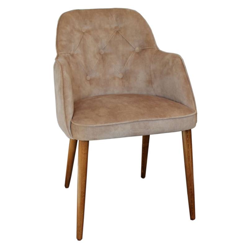 Esszimmer Polsterstuhl NICK mit Knopfsteppung Webstoff SAWANA - pflegeleicht von Möbro Manufacturing