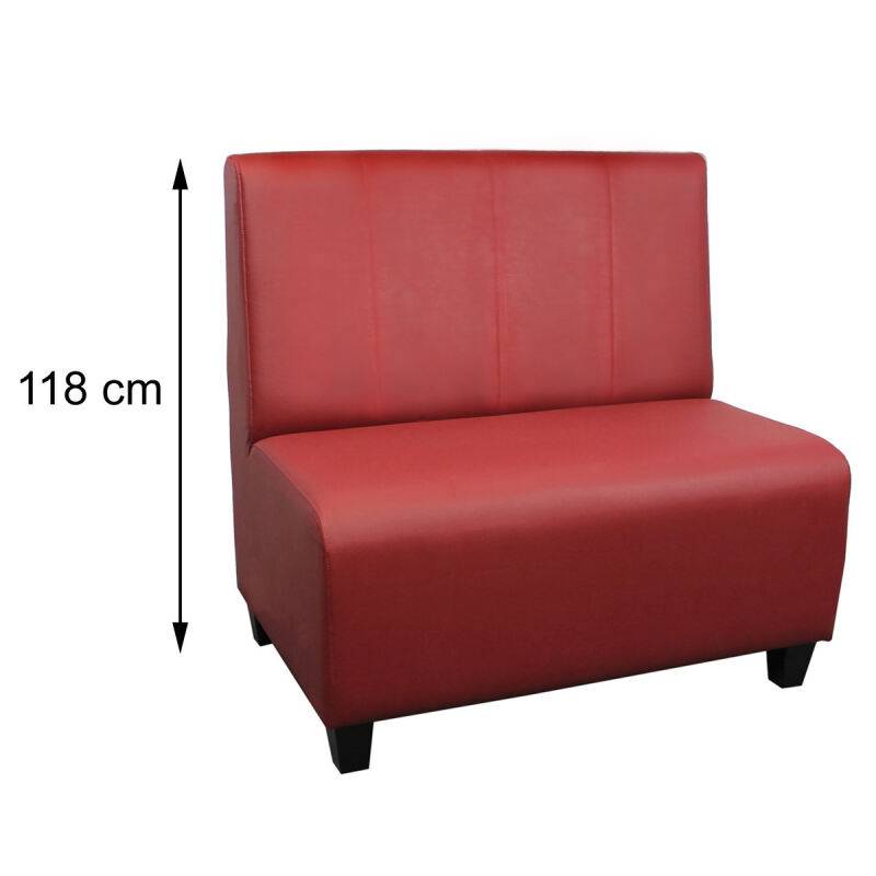 Esszimmerbank mit Rücken Gesteppt Höhe 118 cm 100 cm Webstoff von Möbro Manufacturing