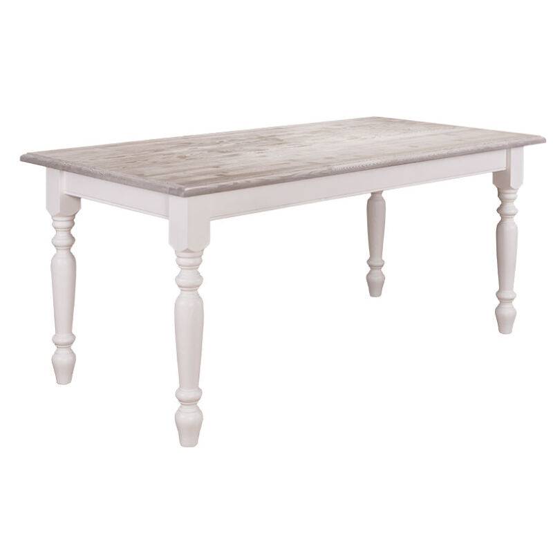 Gedrechselter Tisch Paris (180cm) - Wildeiche Konfigurator alles frei wählbar von Möbro Manufacturing