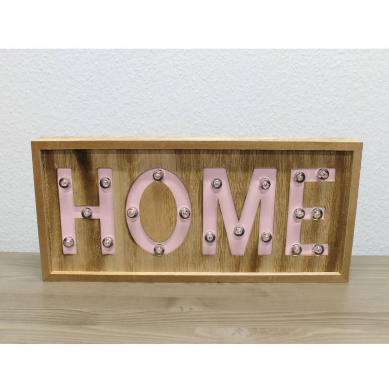 Großes Home Schild mit LED von Möbro Manufacturing