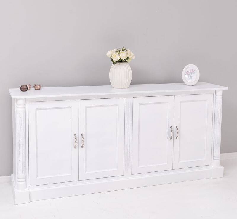 Großes Massivholz-Sideboard Vintage Design - Eichenplatte Konfigurator alles frei wählbar von Möbro Manufacturing