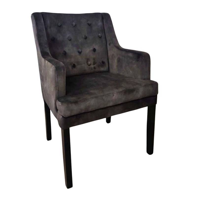 Klassischer Esszimmer Polsterstuhl mit Armlehnen KIM Microfaser-Kunstleder PRESTON von Möbro Manufacturing