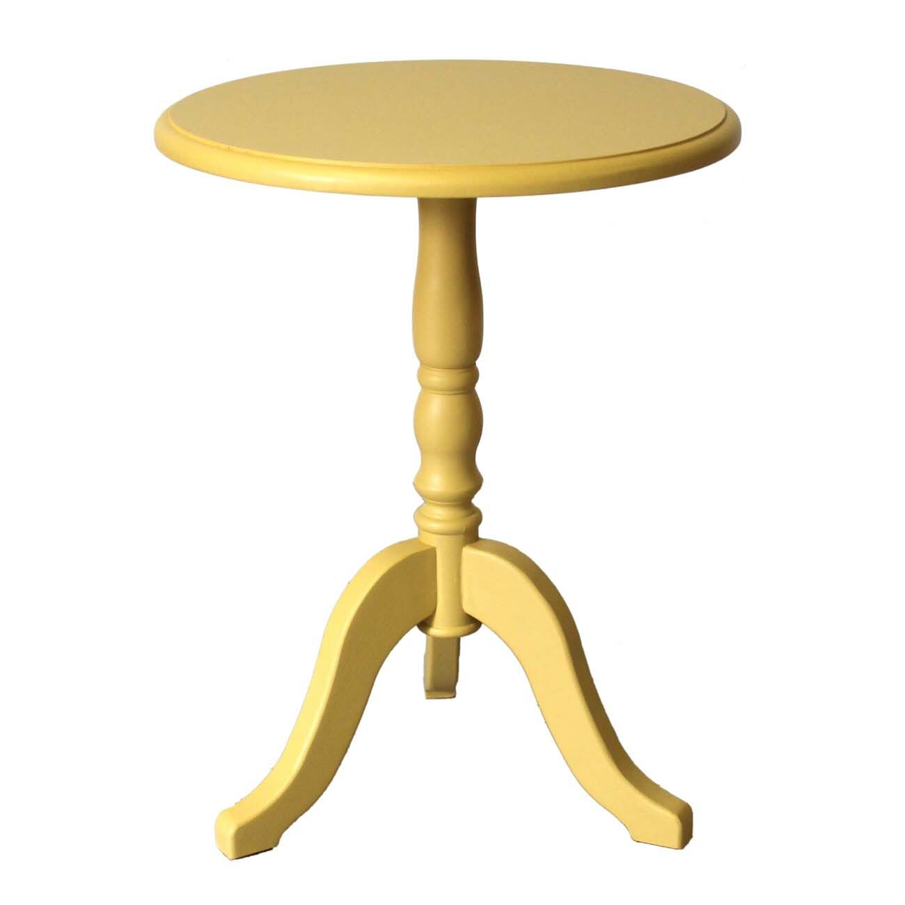 Kleiner runder Bistro Esstisch ockergelb Kleiner runder Bistro Esstisch ockergelb von Möbro Manufacturing