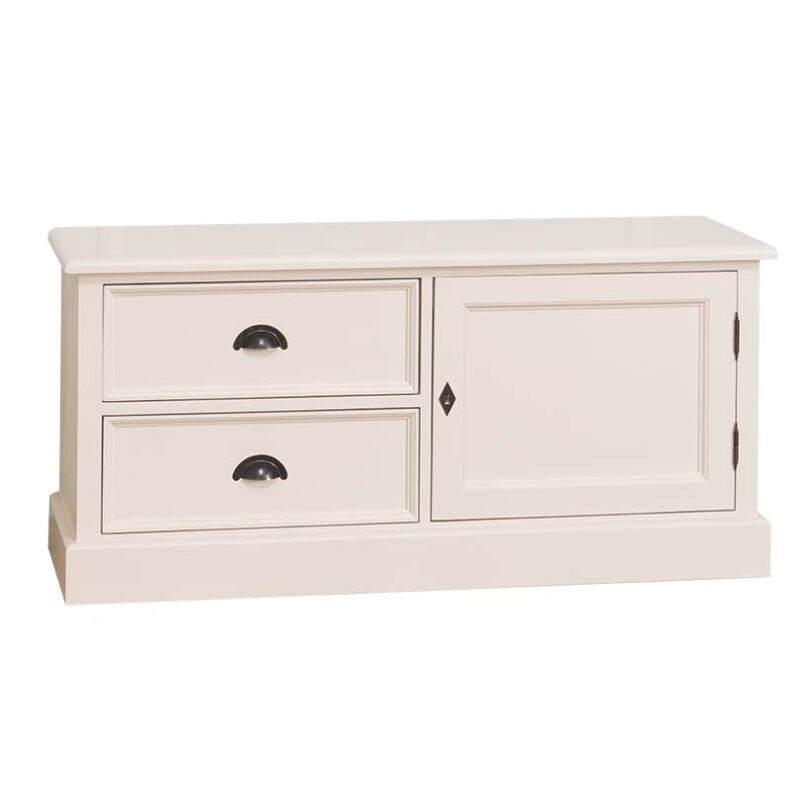 Kleines TV-Sideboard Lyon im Landhausstil lackiert von Möbro Manufacturing