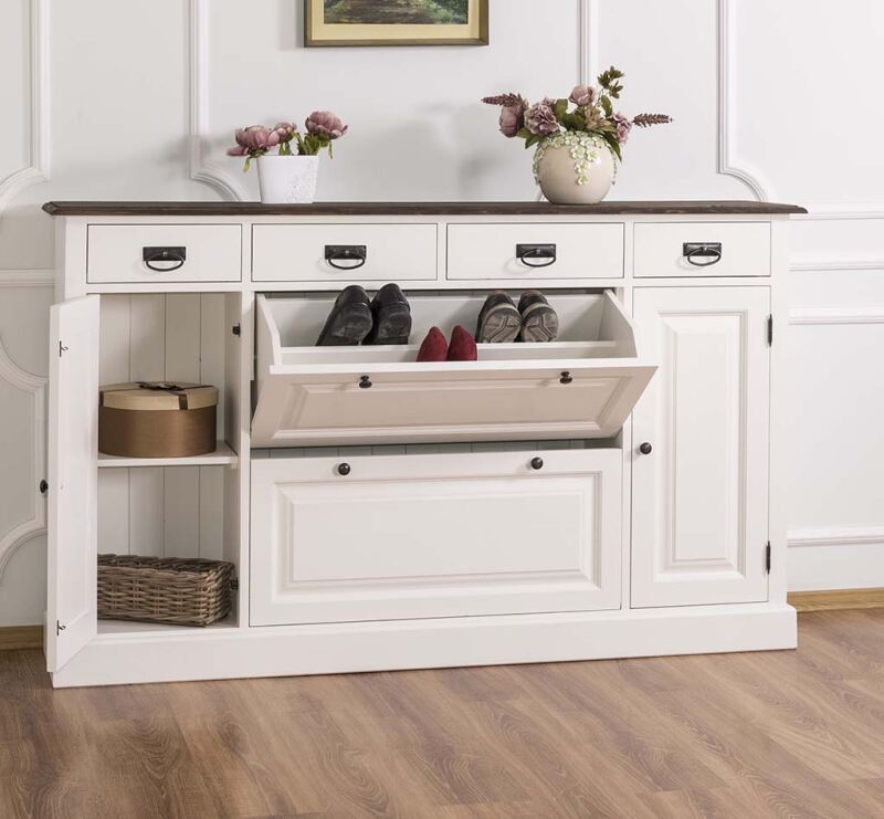 Kommode mit Schuhschrank in Landhausoptik shabby chic / antik look Kommode mit Schuhschrank in Landhausoptik shabby chic / antik look von Möbro Manufacturing