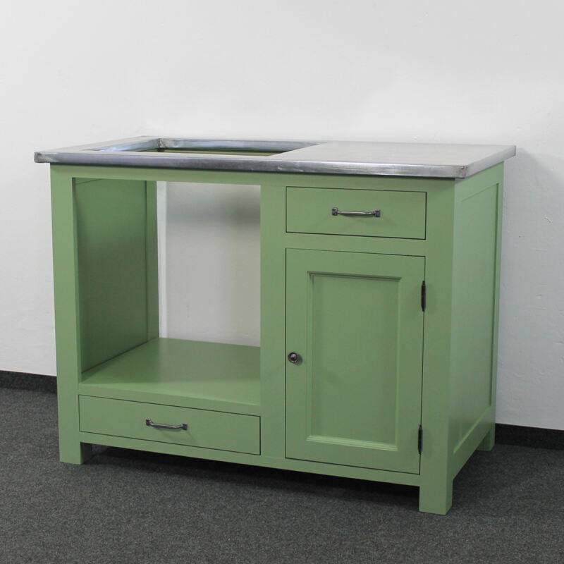 Küchenmodul Backofenschrank im Landhausstil - Zinkplatte Konfigurator alles frei wählbar von Möbro Manufacturing