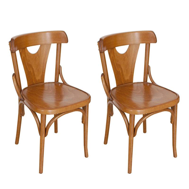 Küchenstuhl mit Holzitz 790 (2er-Set) von Möbro Manufacturing