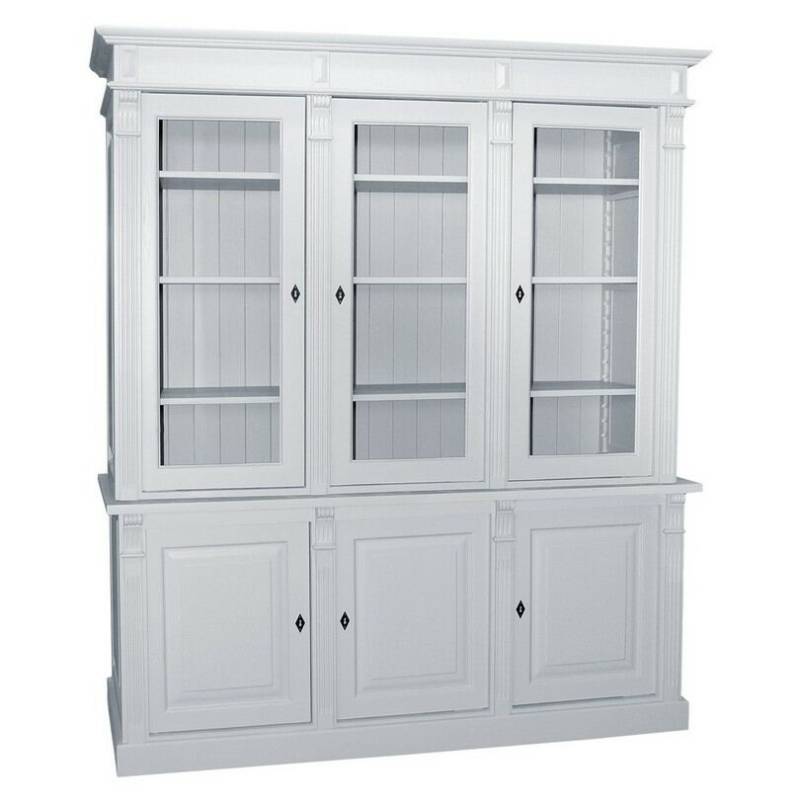 Landhaus Buffetschrank mit Glastüren gewachst von Möbro Manufacturing