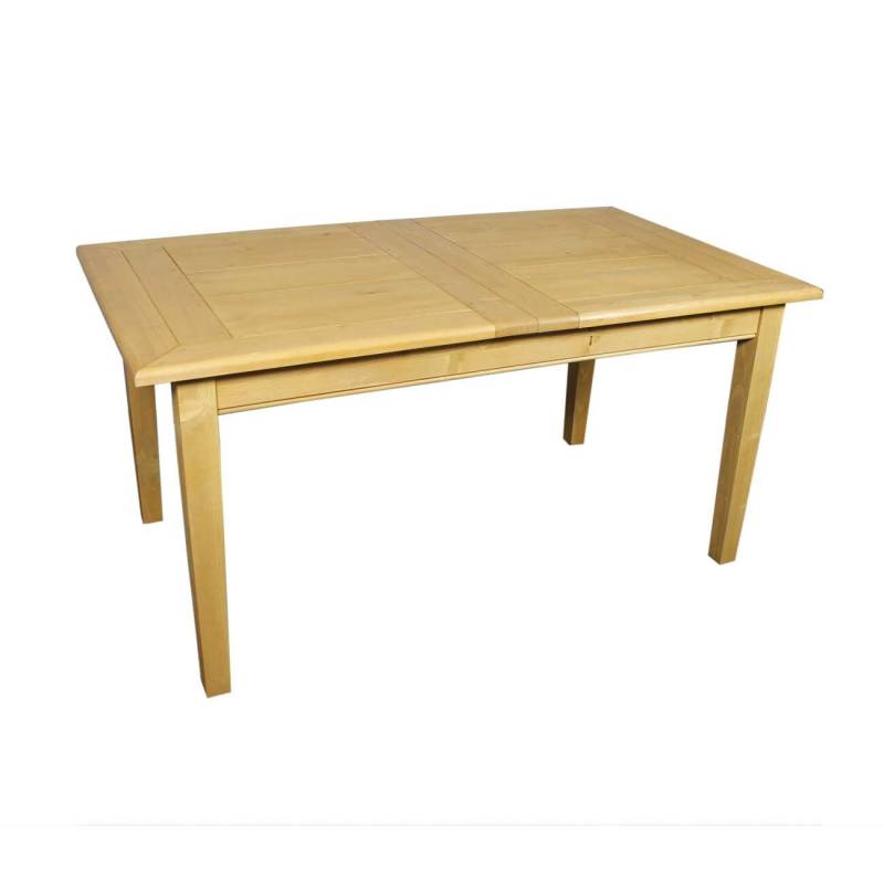 Landhaus Esstisch ausziehbar (160/220 cm), hellbraun gewachst von Möbro Manufacturing