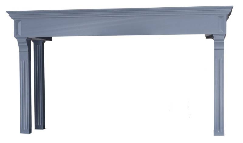 Landhaus Galerie-Aufsatz Salzburg (160cm) tief gebürstet von Möbro Manufacturing