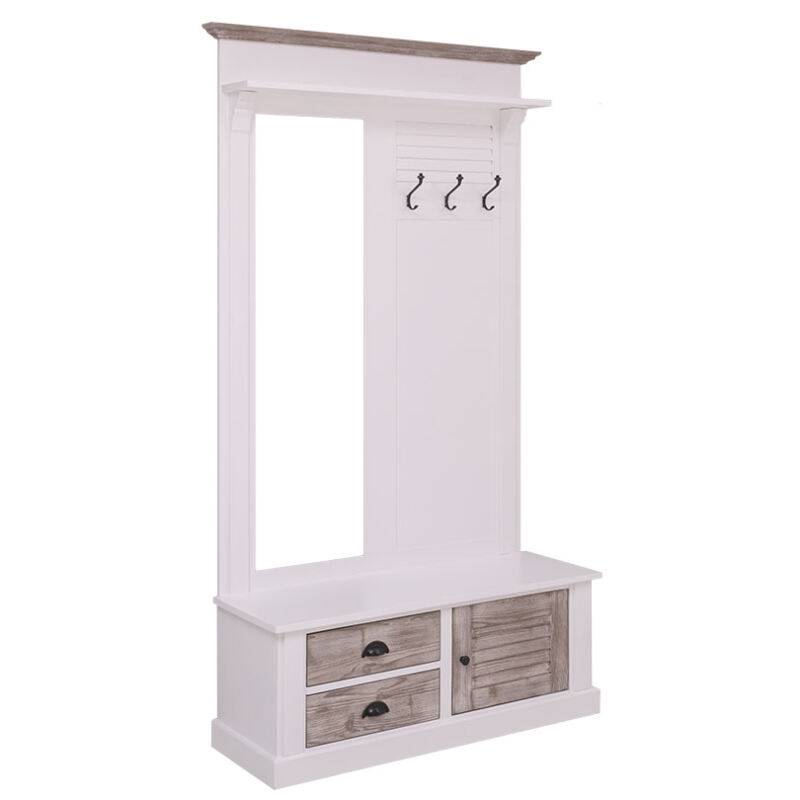Landhaus Garderobe Provence mit Spiegel Konfigurator alles frei wählbar von Möbro Manufacturing