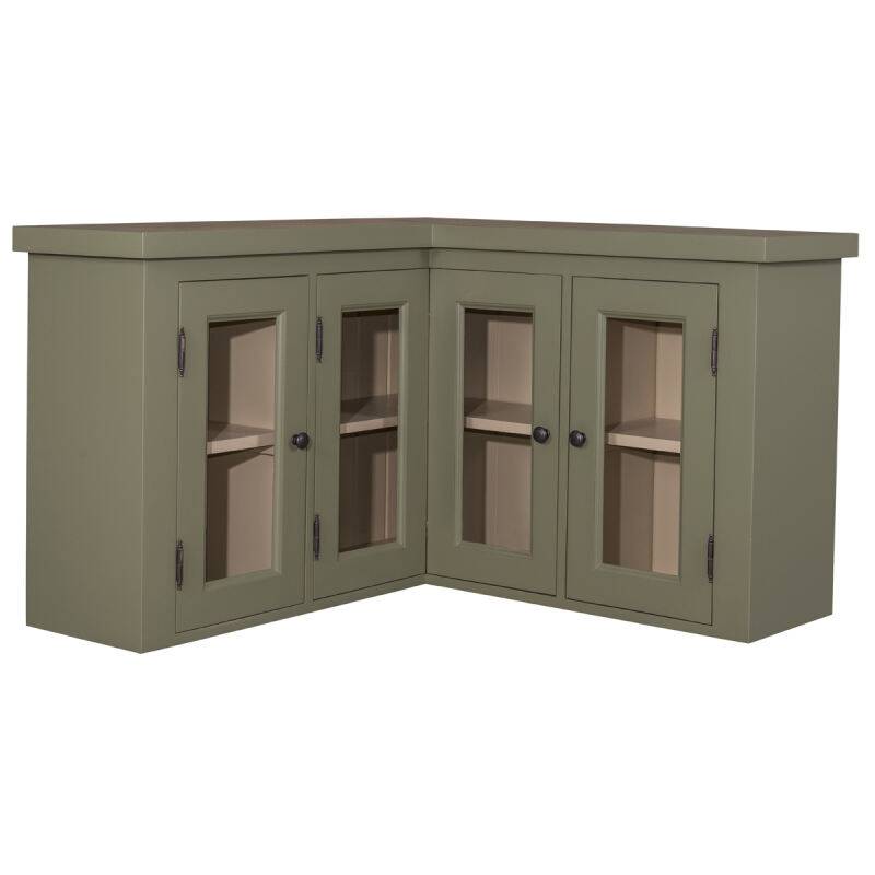 Landhaus Hängeeckschrank Glas Konfigurator alles frei wählbar von Möbro Manufacturing