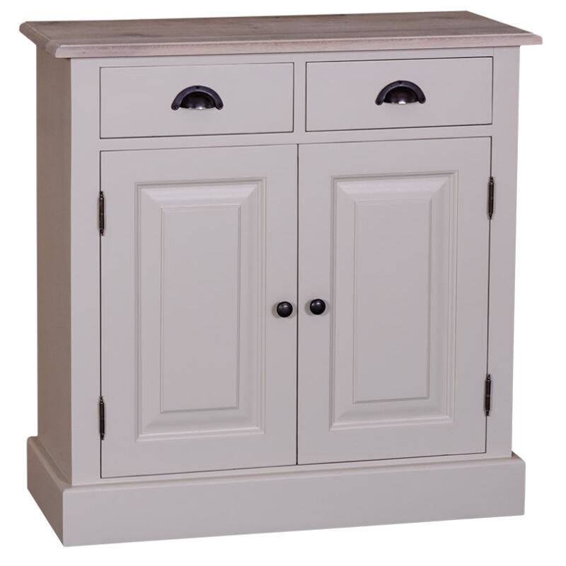 Landhaus Kommode 2 Schubladen - Eichenplatte shabby chic / antik look von Möbro Manufacturing