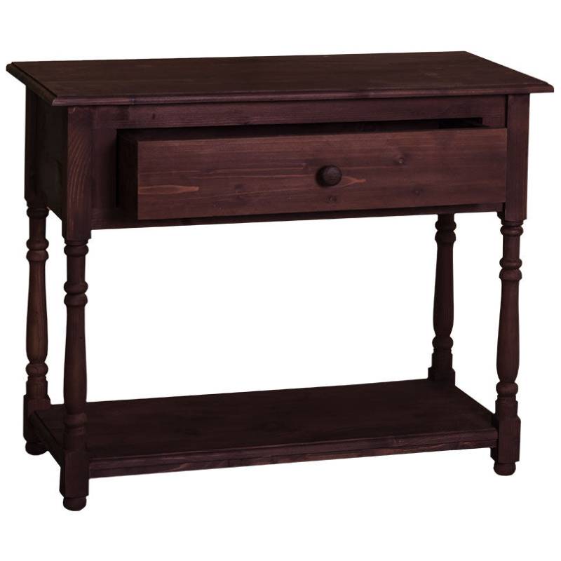 Landhaus Konsolentisch Paris mit Schublade - Eichenplatte gewachst von Möbro Manufacturing