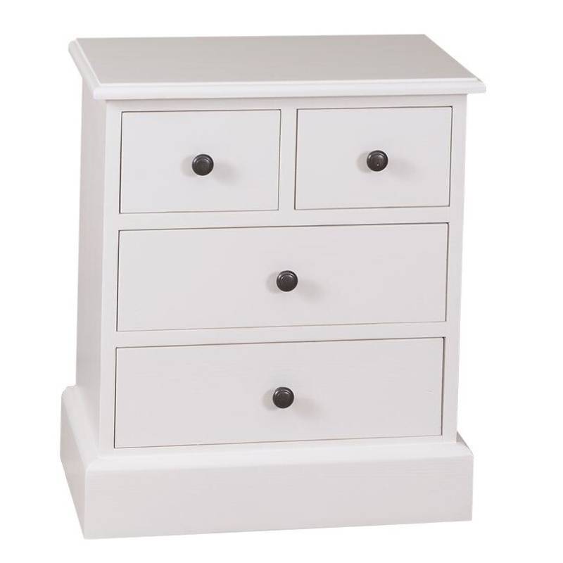 Landhaus Nachttisch vier Schubladen tief gebürstet Landhaus Nachttisch vier Schubladen tief gebürstet von Möbro Manufacturing